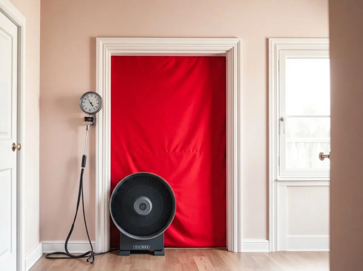 Alarõhutest – blower door seade hoone õhupidavuse mõõtmiseks
