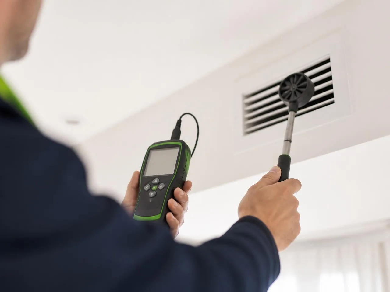 Ventilatsiooni mõõdistus – anemomeeter õhuvoolu mõõtmisel
